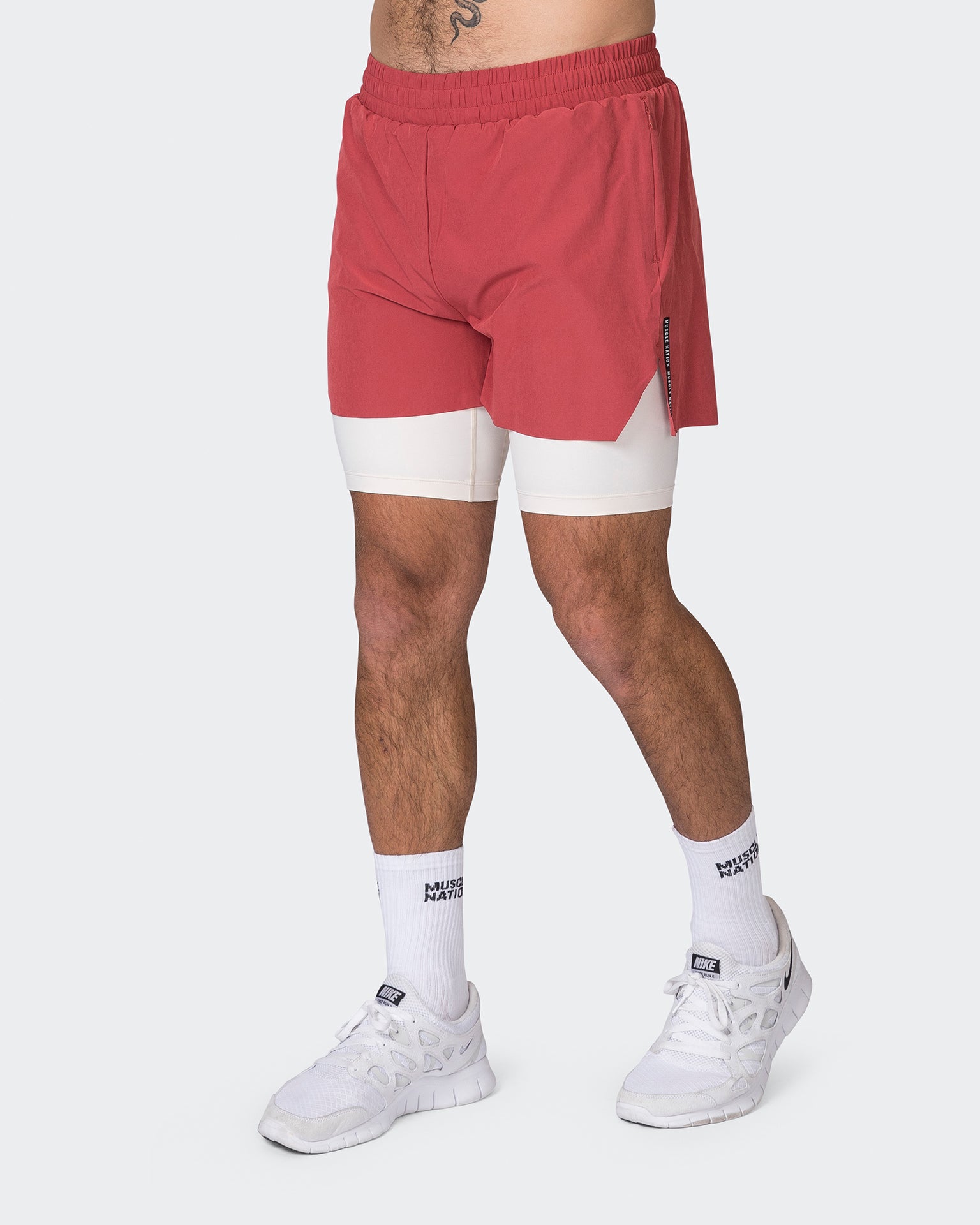 Replay 3" Shorts - Dusty Red-Shorts-S-052334DTSYRD-S-MNAPPRL25205-4-Muscle Nation