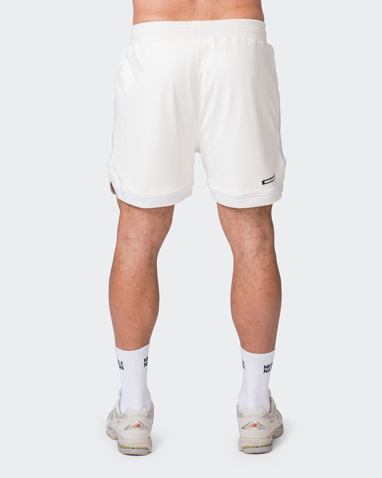 Mens 5" Basketball Shorts - Travertine-Shorts-S-072312TRAV-S-MNAPPRL25513-6-Muscle Nation