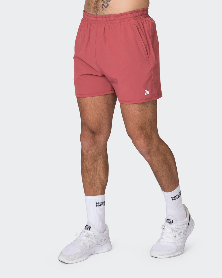 New Heights 4" Shorts - Dusty Red-Shorts-S-072309DTSYRD-S-MNAPPRL25457-3-Muscle Nation