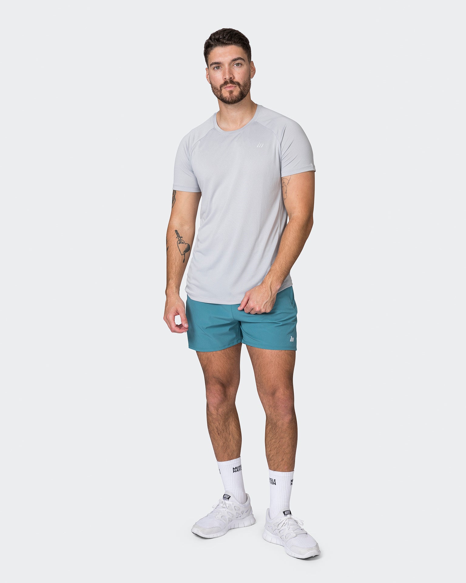 New Heights 4" Shorts - Light Harbour-Shorts-S-072309LGTHRBR-S-MNAPPRL25464-7-Muscle Nation