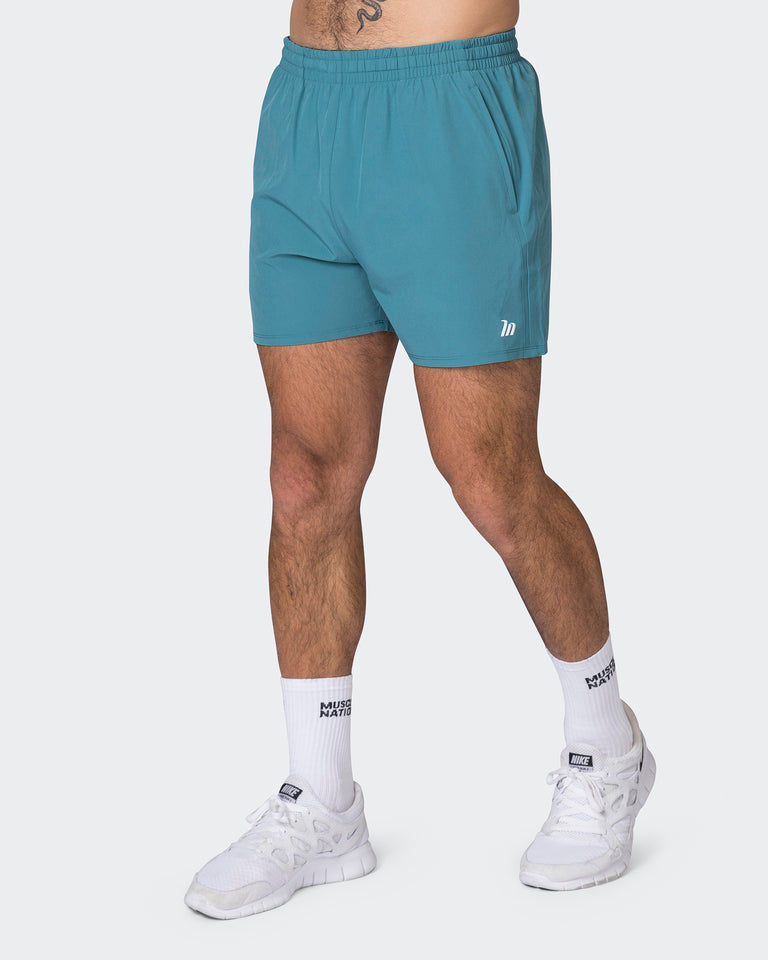 New Heights 4" Shorts - Light Harbour-Shorts-S-072309LGTHRBR-S-MNAPPRL25464-3-Muscle Nation