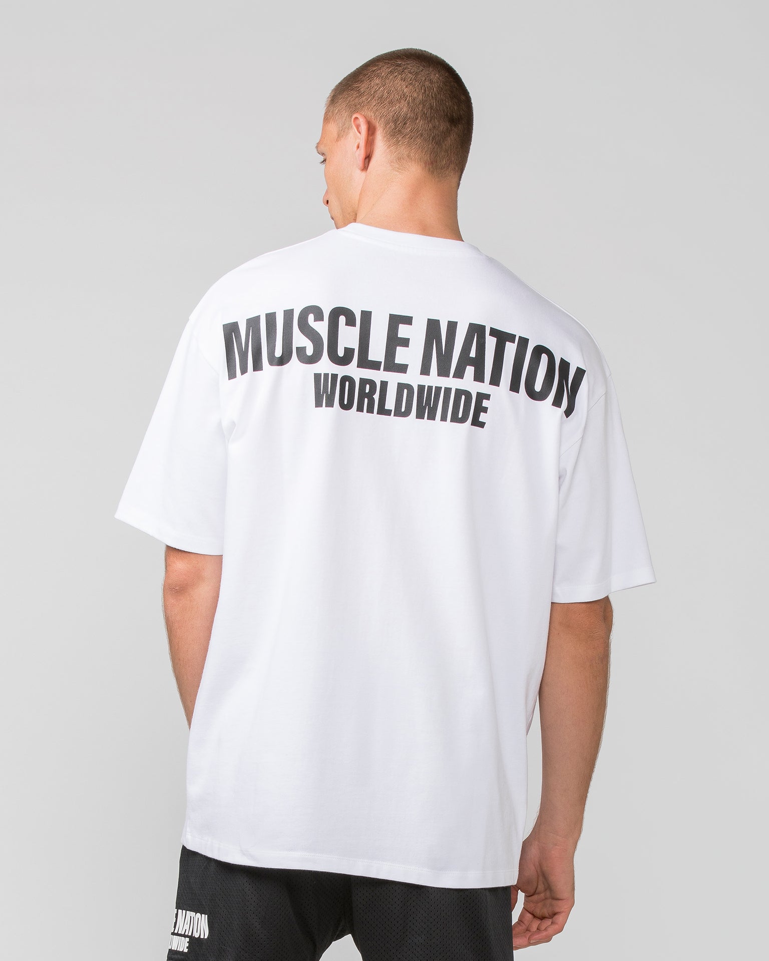 Worldwide Pump Cover - White-T-Shirts-XS-062401WHT-XS-MNAPPRL31713-5-Muscle Nation