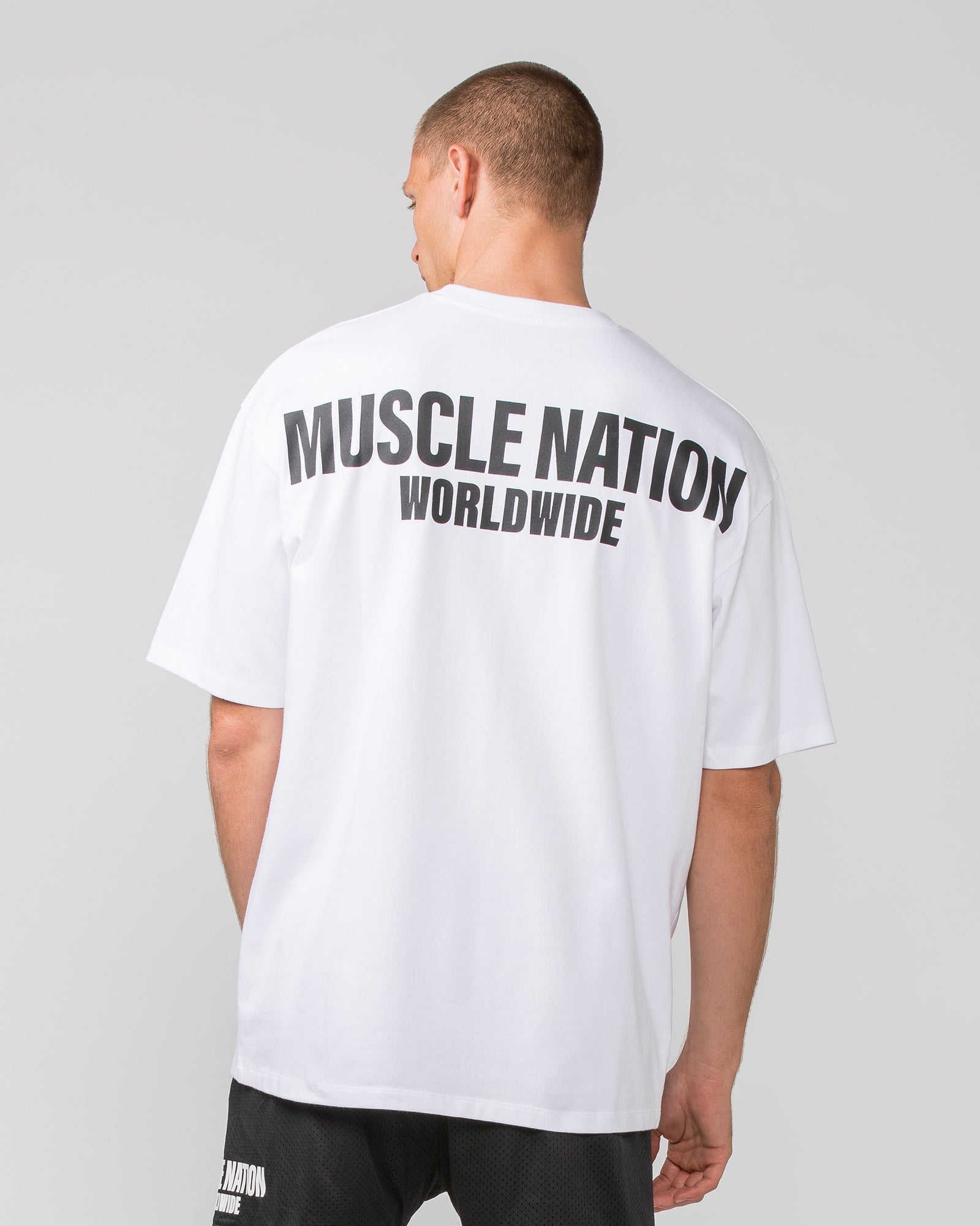 Worldwide Pump Cover - White-T-Shirts-XS-062401WHT-XS-MNAPPRL31713-5-Muscle Nation