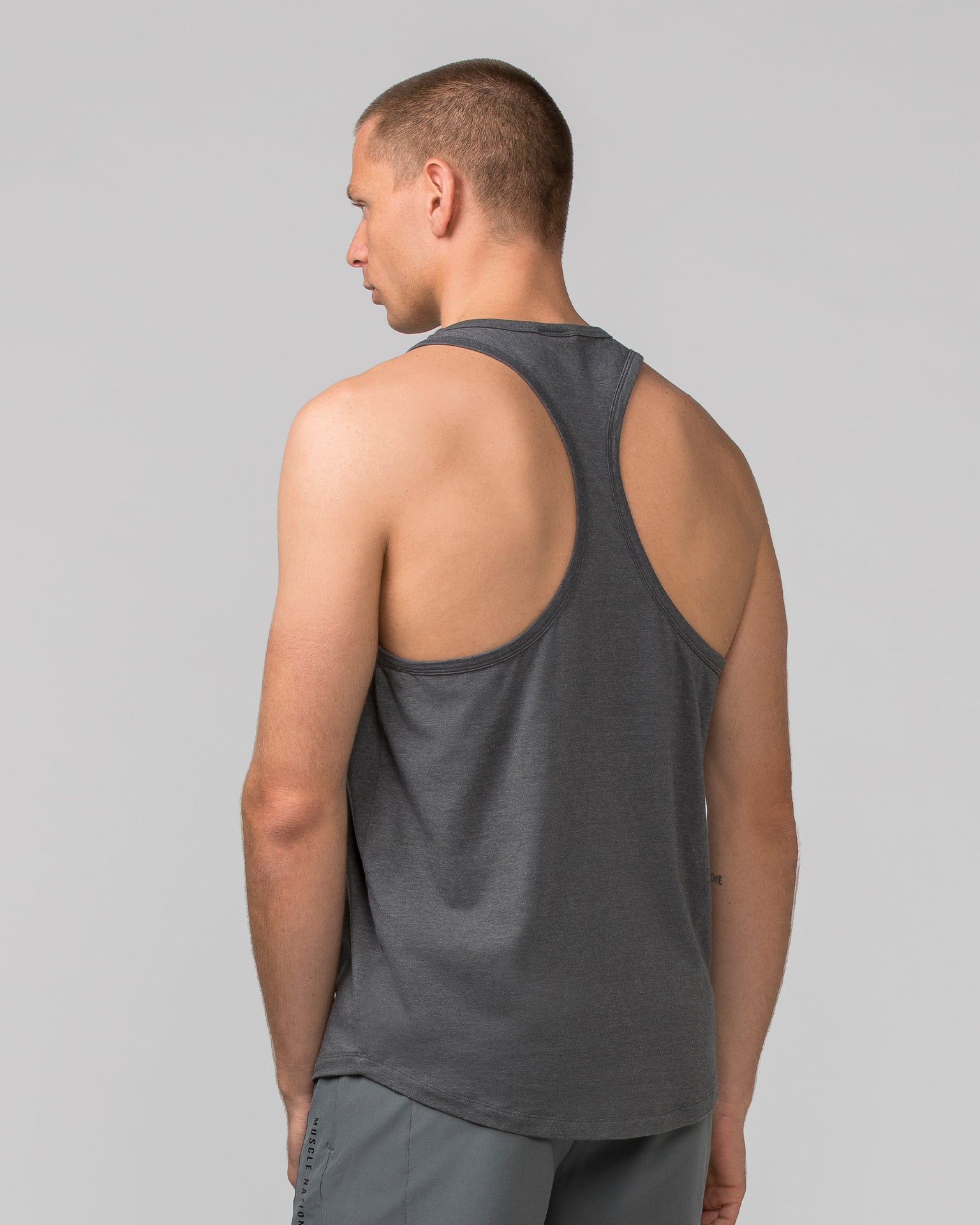 Striker Y Back Singlet - Tornado Marl-Singlets & Tanks-S-062403TMTM-S-MNAPPRL31800-3-Muscle Nation