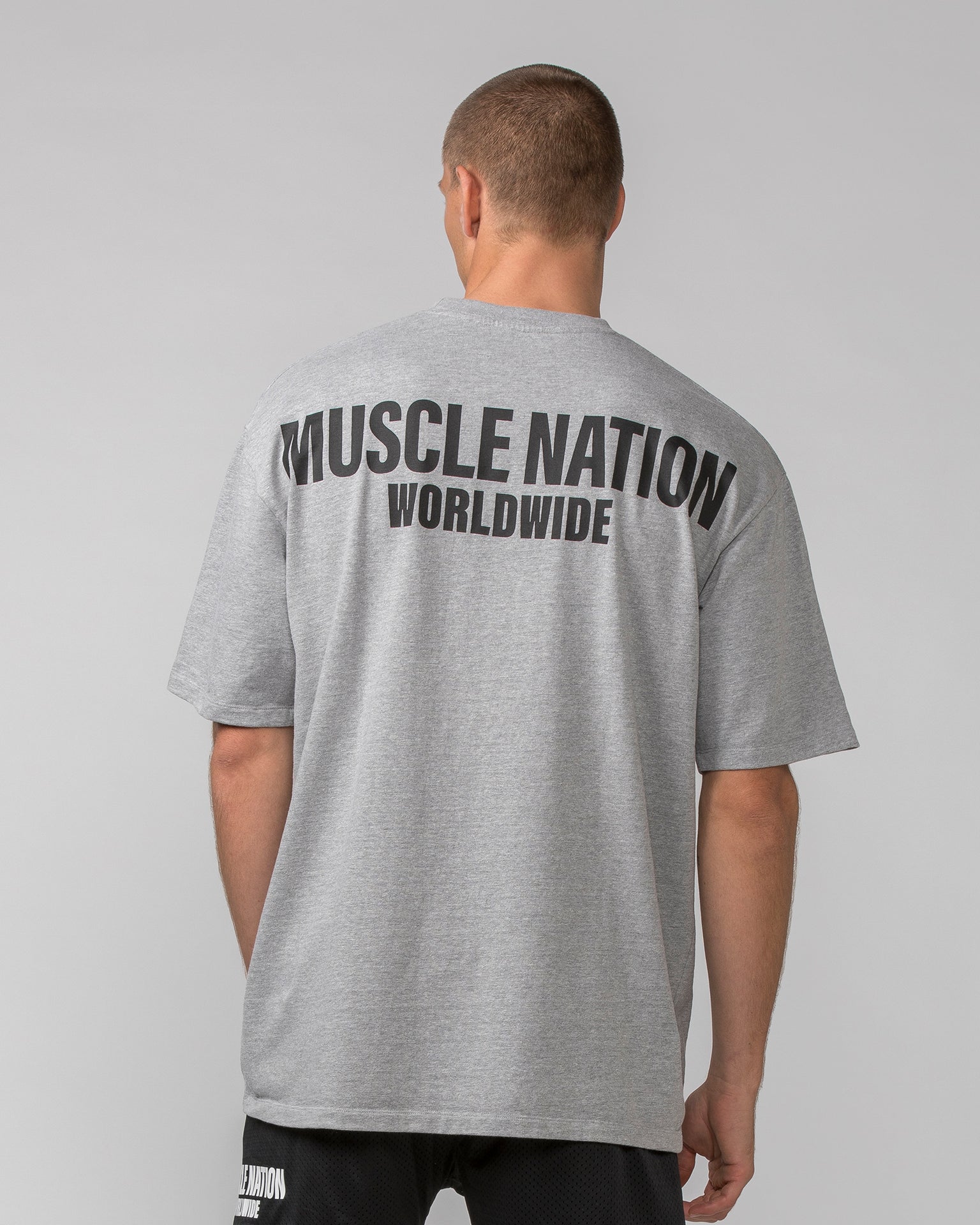 Worldwide Pump Cover - Grey Marl-T-Shirts-XS-062401GRYMRL-XS-MNAPPRL31721-5-Muscle Nation