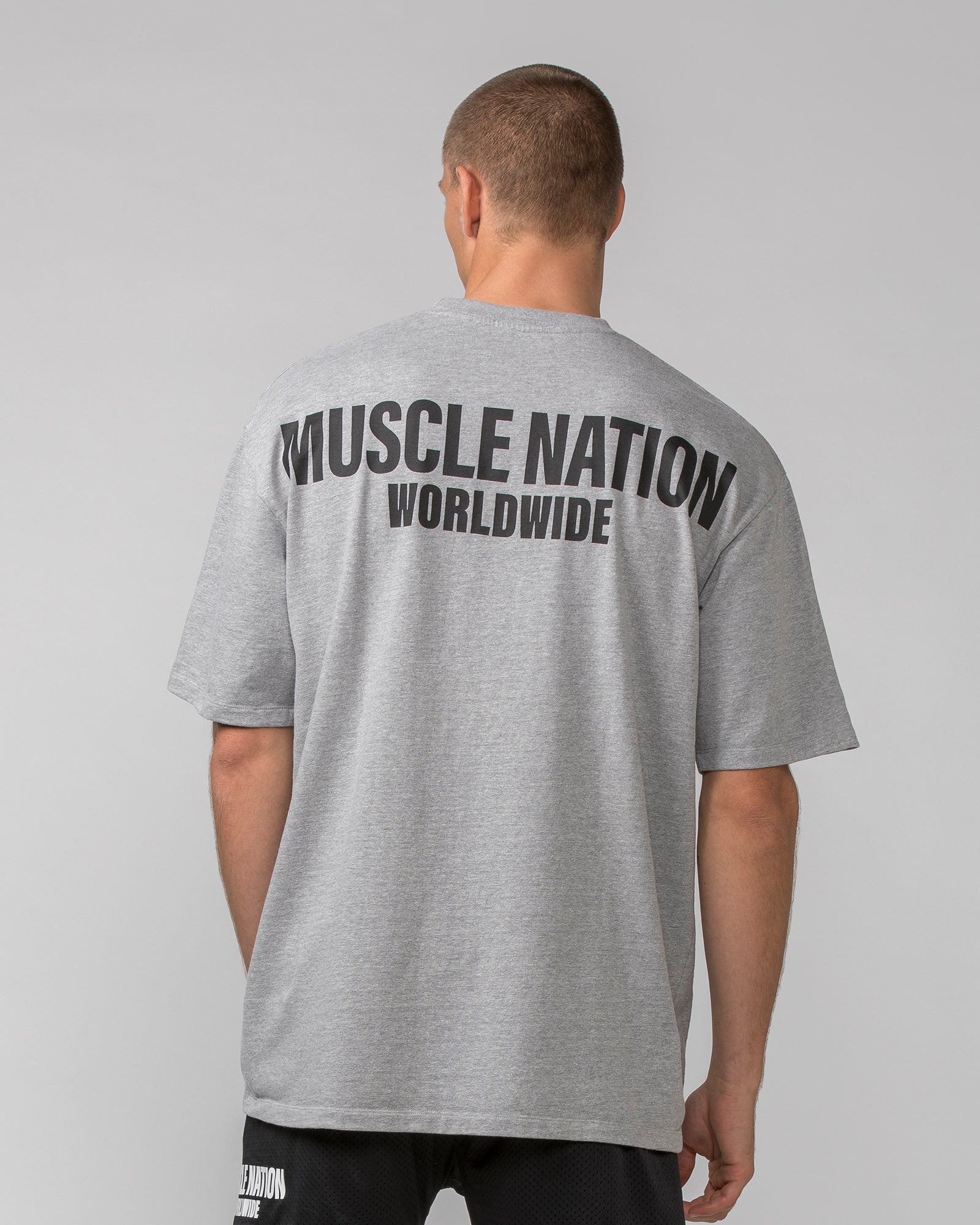 Worldwide Pump Cover - Grey Marl-T-Shirts-XS-062401GRYMRL-XS-MNAPPRL31721-5-Muscle Nation