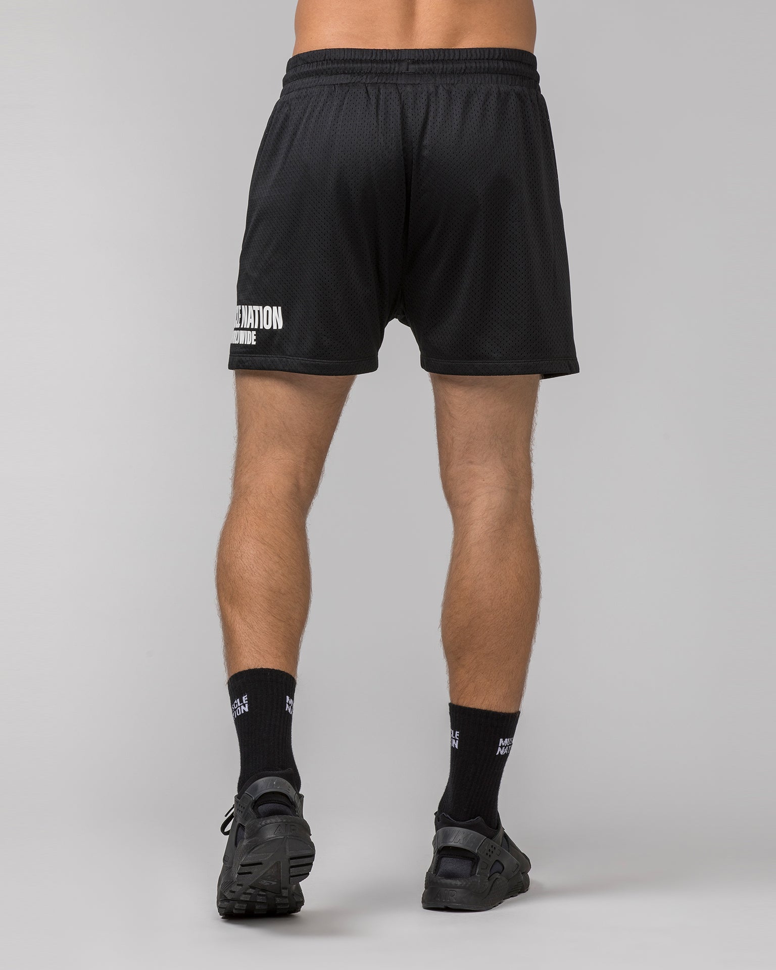 Worldwide Lay Up 3.5" Shorts - Black-Shorts-S-062404BLK-S-MNAPPRL31758-5-Muscle Nation