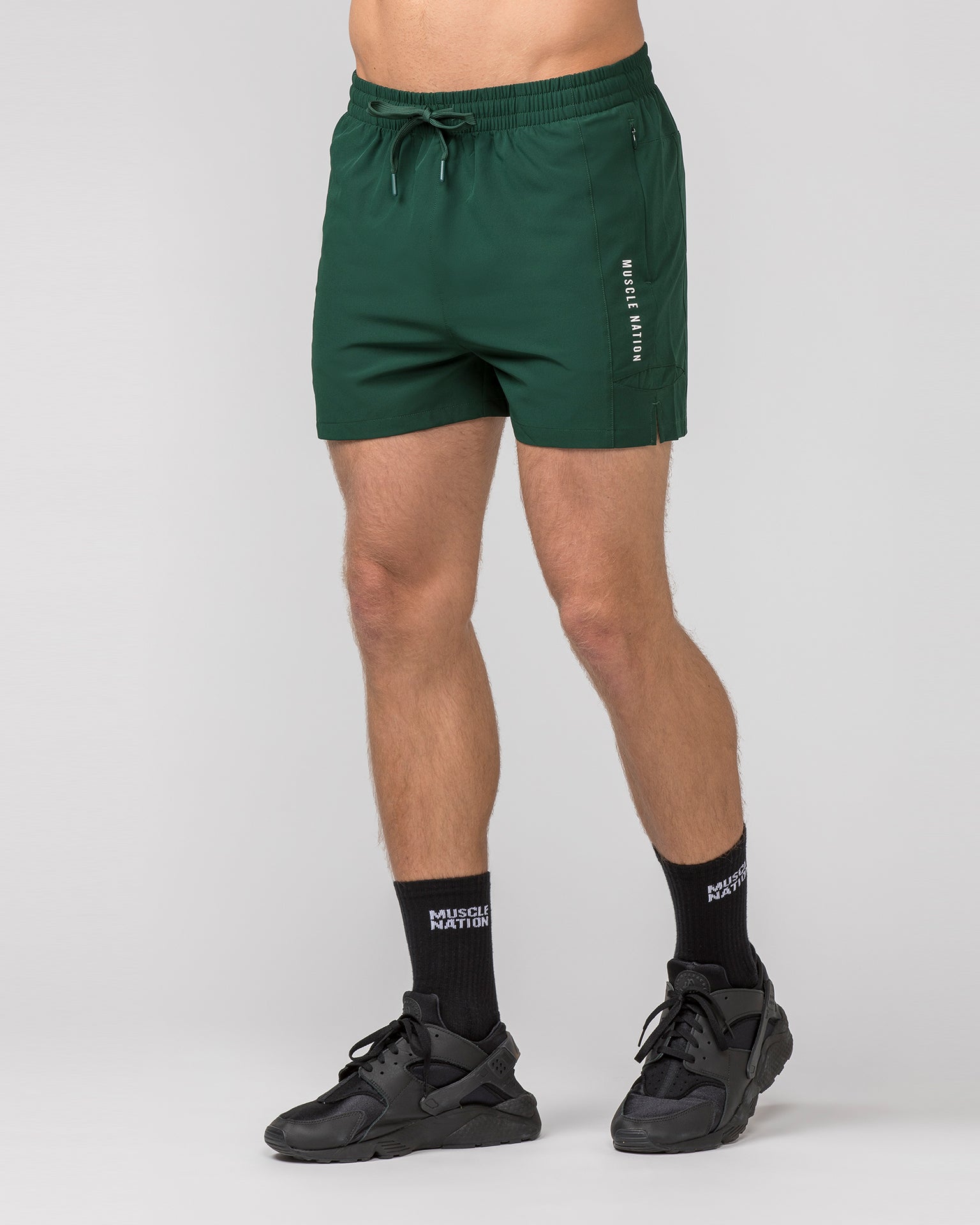 Streamline Training 3" Shorts - Forest Green-Shorts-S-062421FRSGRN-S-MNAPPRL31814-3-Muscle Nation