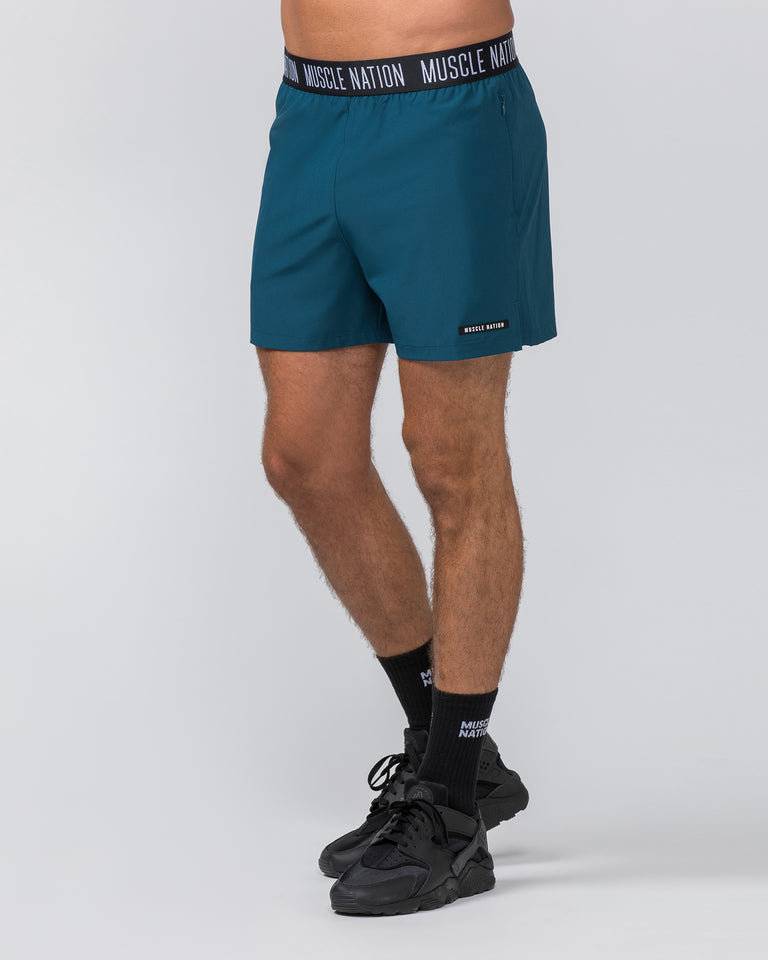Level Up Training 4" Shorts - Tidal Teal-Shorts-S-112364TIDALTEAL-S-MNAPPRL30132-3-Muscle Nation