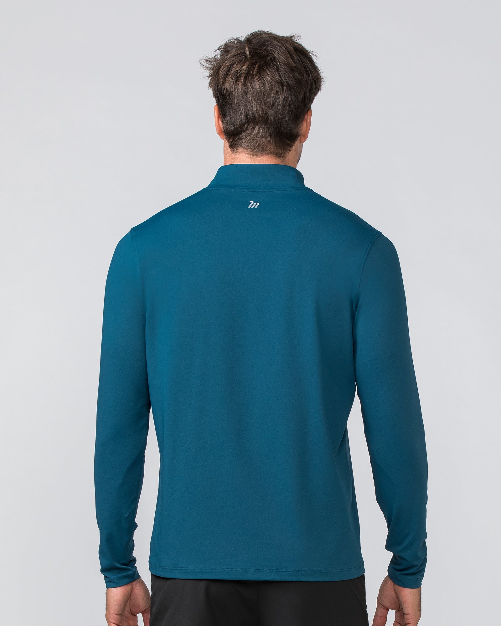 Legacy Long Sleeve Quarter Zip - Tidal Teal-Long Sleeve T-Shirts-S-032308TIDALTEAL-S-MNAPPRL30146-4-Muscle Nation
