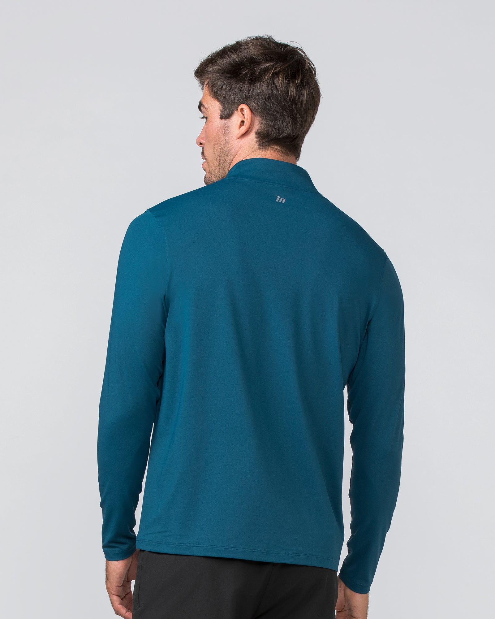 Legacy Long Sleeve Quarter Zip - Tidal Teal-Long Sleeve T-Shirts-S-032308TIDALTEAL-S-MNAPPRL30146-3-Muscle Nation