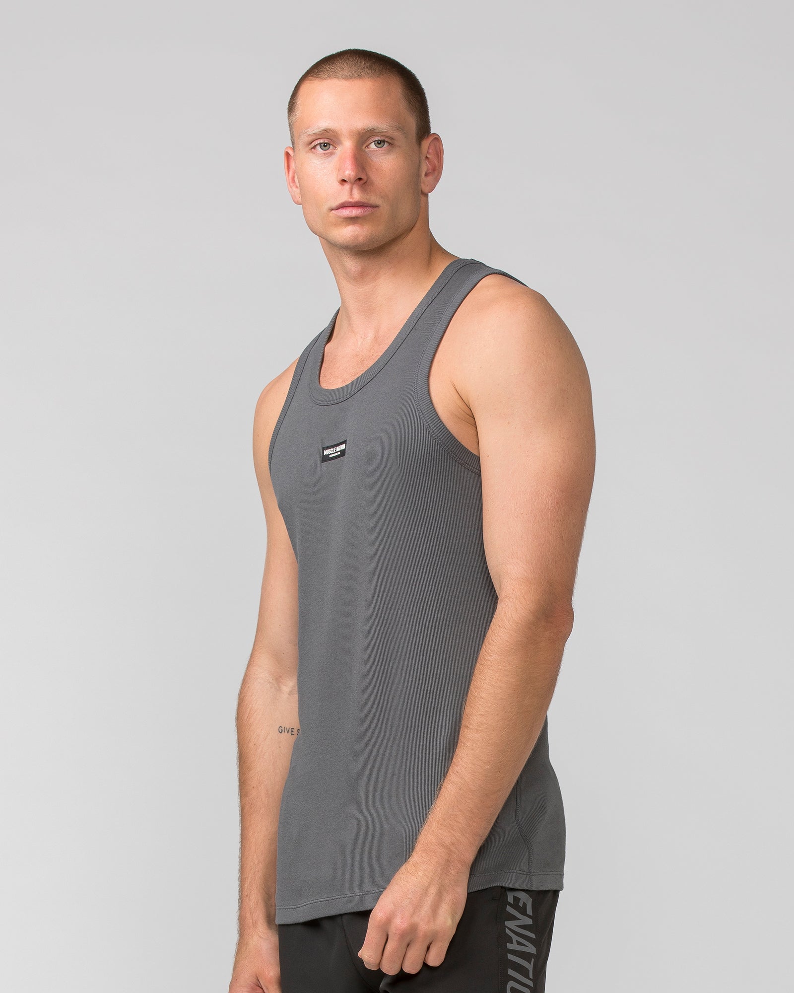 Rib Fitted Training Tank - Tornado-Singlets & Tanks-S-112349TRNDO-S-MNAPPRL27374-2-Muscle Nation