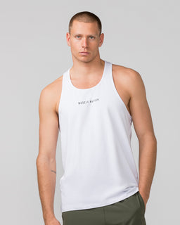 Infinite Y Back Singlet White - Muscle Nation men's muscle tank