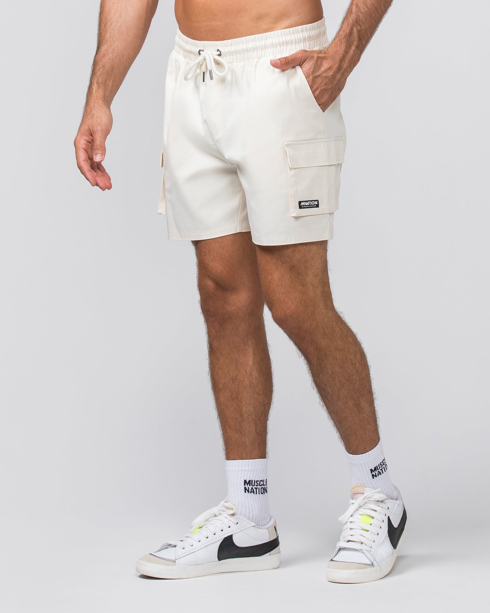 Daily Cargo 5" Shorts - Travertine-Shorts-S-042346TRAV-S-MNAPPRL30889-1-Muscle Nation