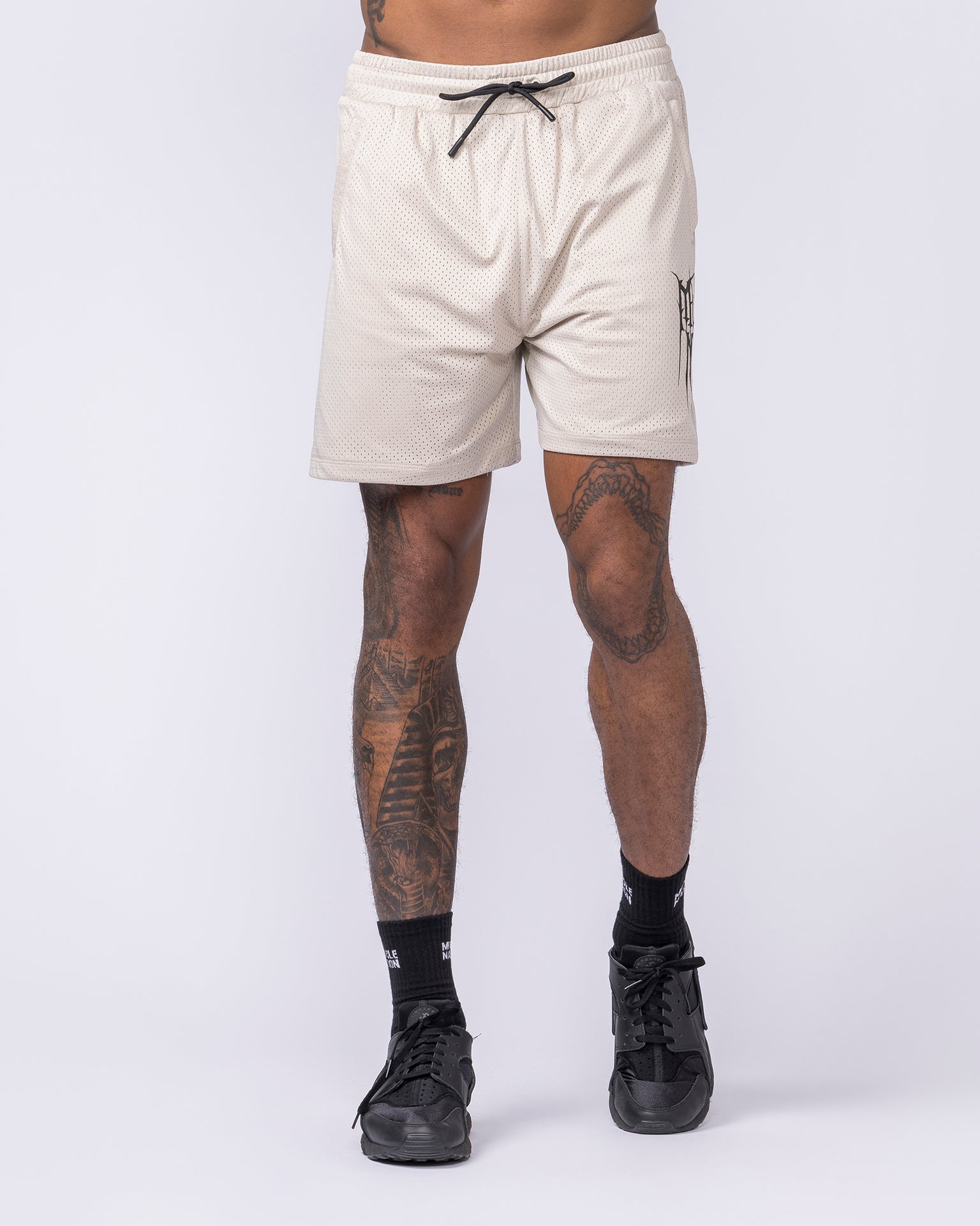 Metalcore Lay Up 5" Shorts - Cream-Shorts-S-022616CREAM-S-MNAPPRL48614-3-Muscle Nation