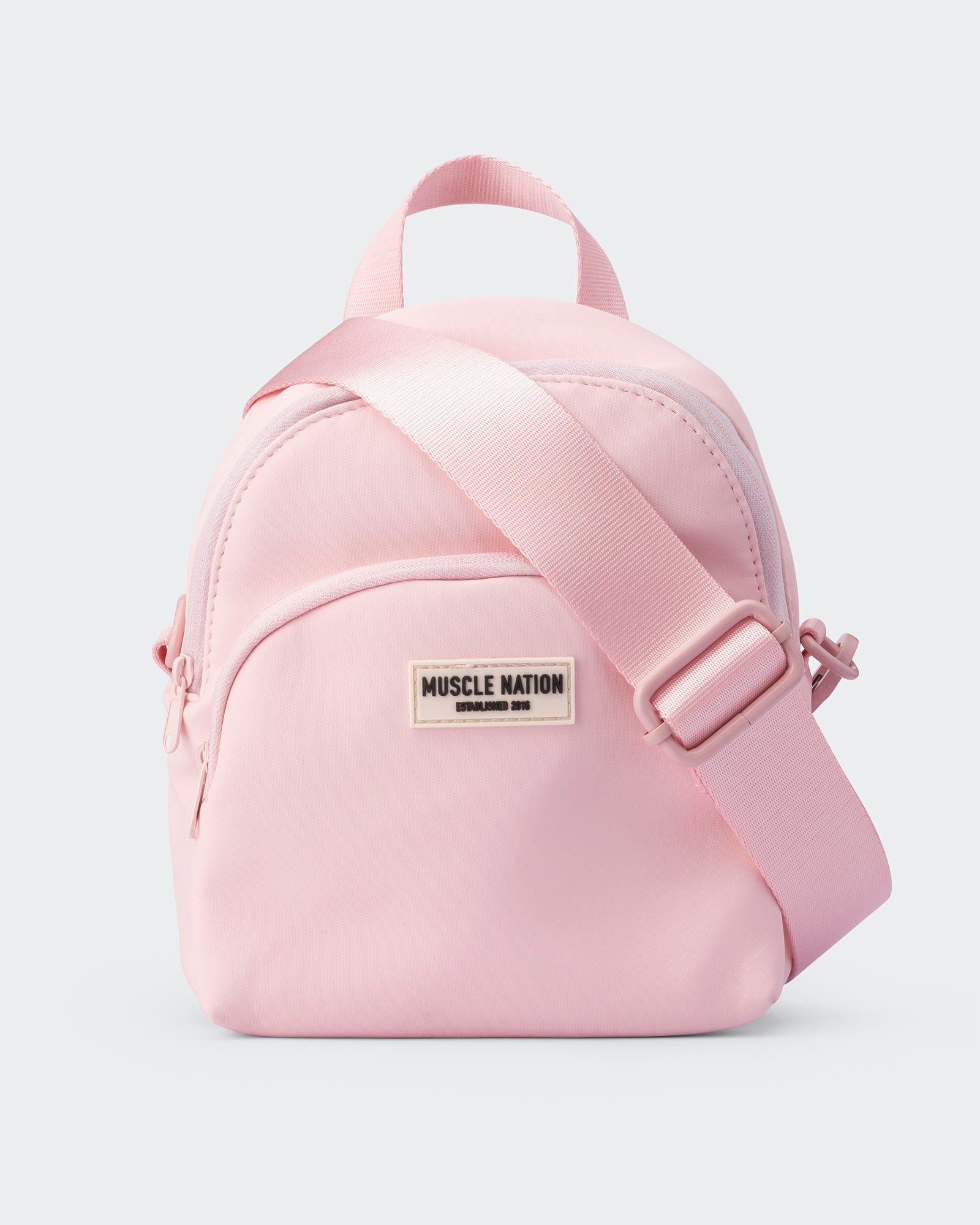 Mini Side Bag - Pale Pink-Bags-ONE-AC112330PALPNK-One Size-MNAPPRL28490-1-Muscle Nation