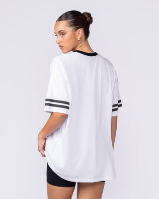 MN Club Oversized Tee - White-T-Shirts-XXS-1125170WHT-XXS-MNAPPRL46344-2-Muscle Nation