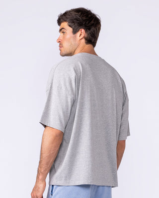 Gators Oversized Boxy Tee - Light Grey Marl-T-Shirts-XS-1125185LTGRYMRL-XS-MNAPPRL47555-2-Muscle Nation