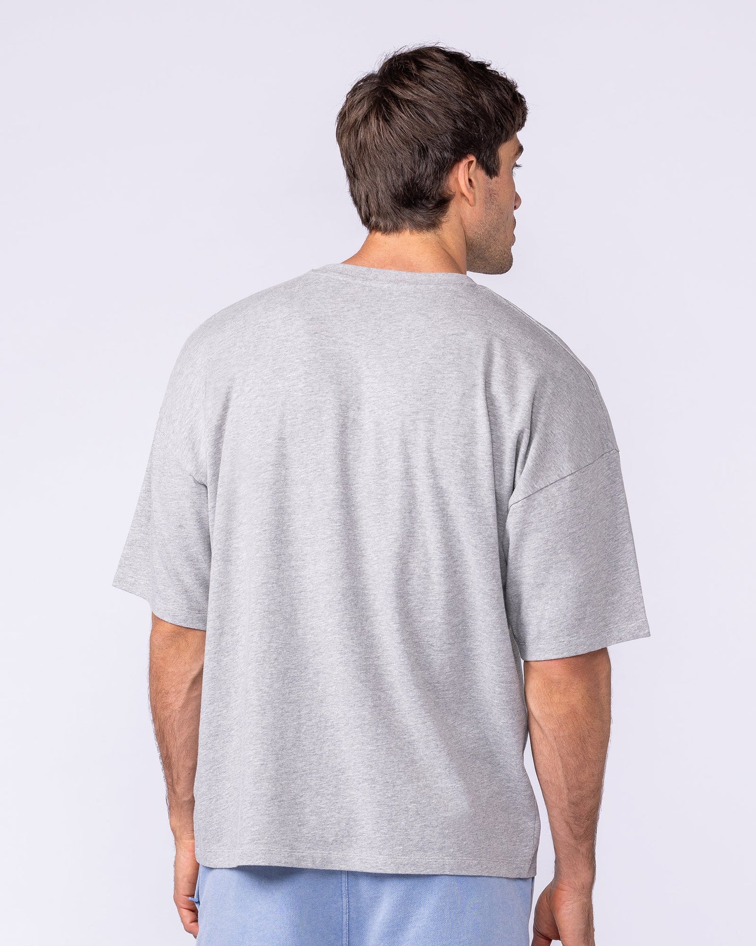 Gators Oversized Boxy Tee - Light Grey Marl-T-Shirts-XS-1125185LTGRYMRL-XS-MNAPPRL47555-4-Muscle Nation
