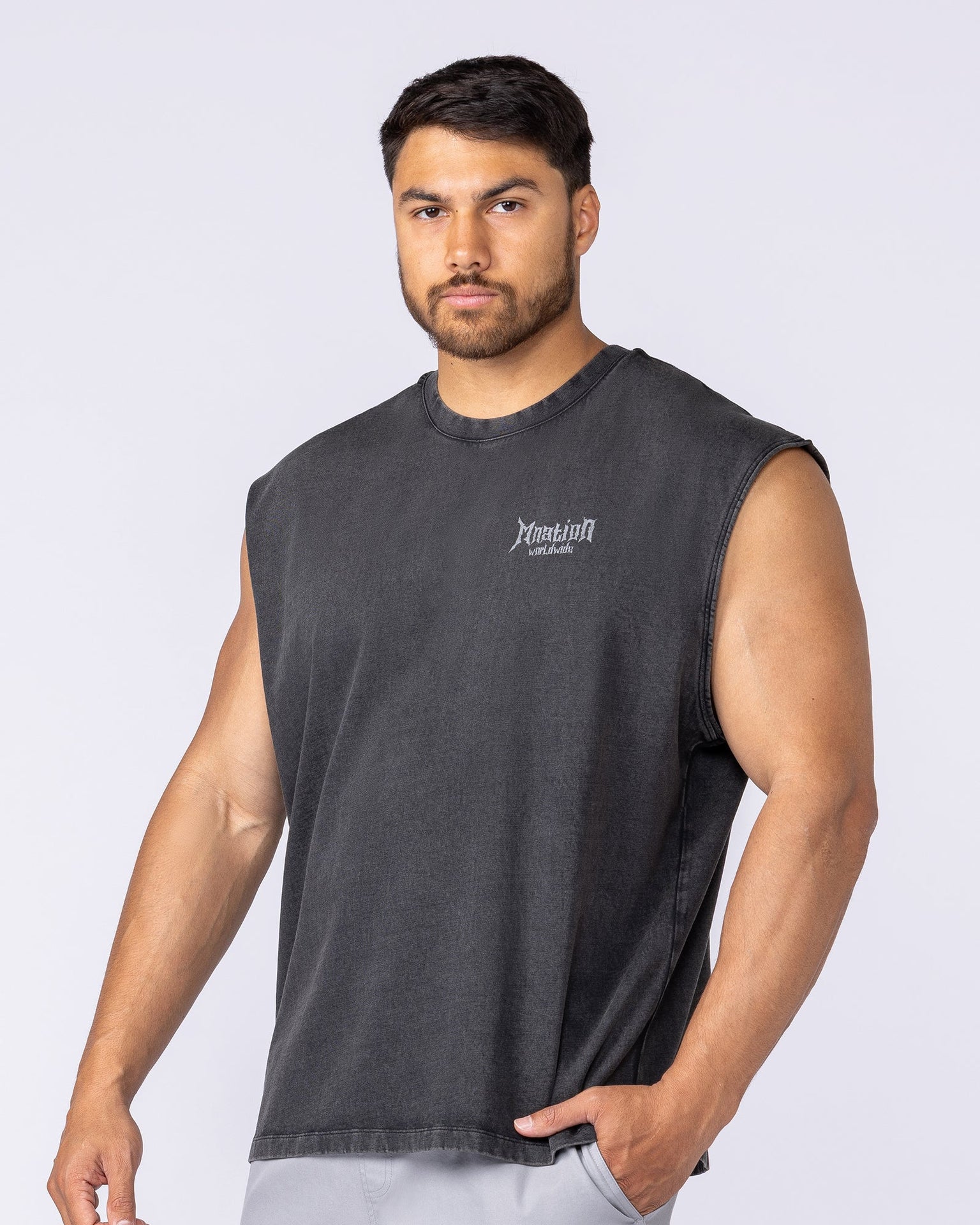 MN Metal Vintage Boxy Muscle Tank - Washed Black-Singlets & Tanks-S-1125148WSHBLK-S-MNAPPRL47571-3-Muscle Nation