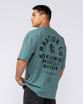 MNation Co Vintage Oversized Tee - Washed Shark-T-Shirts-XS-092520WSHRK-XS-MNAPPRL44270-1-Muscle Nation