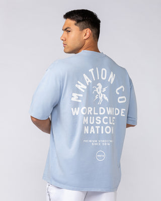 MNation Co Vintage Oversized Tee - Washed Sky-T-Shirts-XS-092520WSKY-XS-MNAPPRL44286-1-Muscle Nation