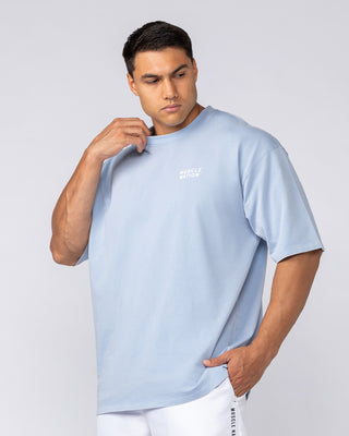 MNation Co Vintage Oversized Tee - Washed Sky-T-Shirts-XS-092520WSKY-XS-MNAPPRL44286-2-Muscle Nation