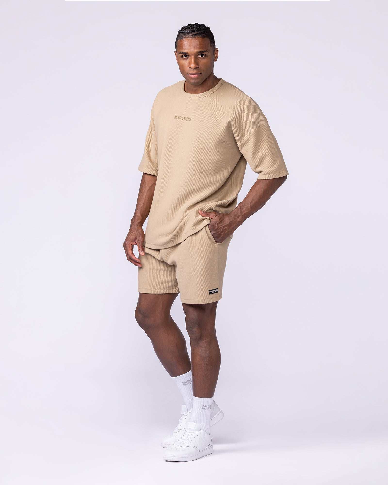 Everyday Jersey Shorts - Butterscotch-Shorts-S-1125224BTTRSTCH-S-MNAPPRL47578-5-Muscle Nation