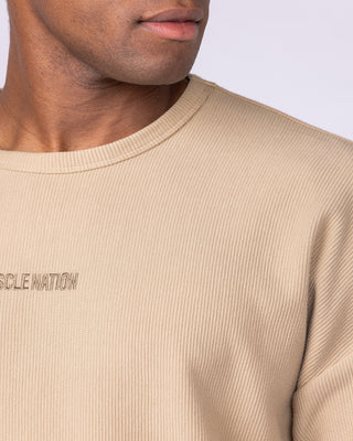 Oversized Jersey Tee - Butterscotch-Tops-S-1125223BTTRSTCH-S-MNAPPRL47592-2-Muscle Nation