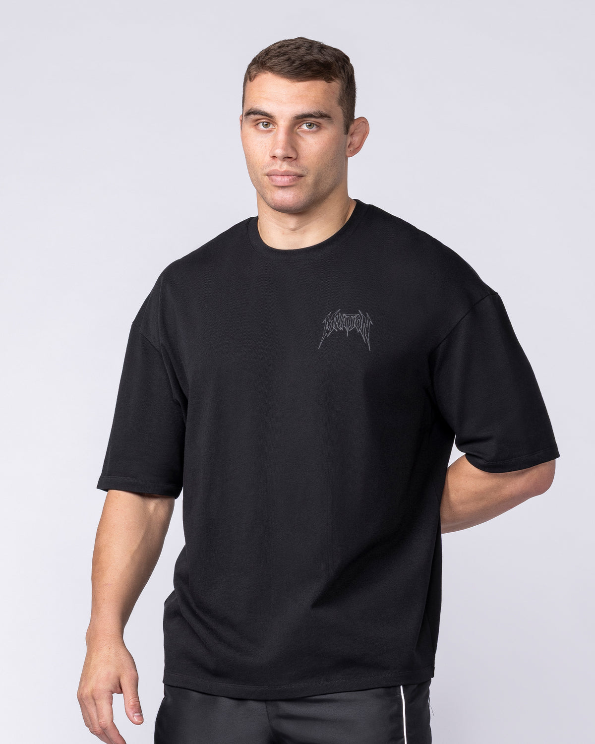 Nightfall Oversized Tee - Black