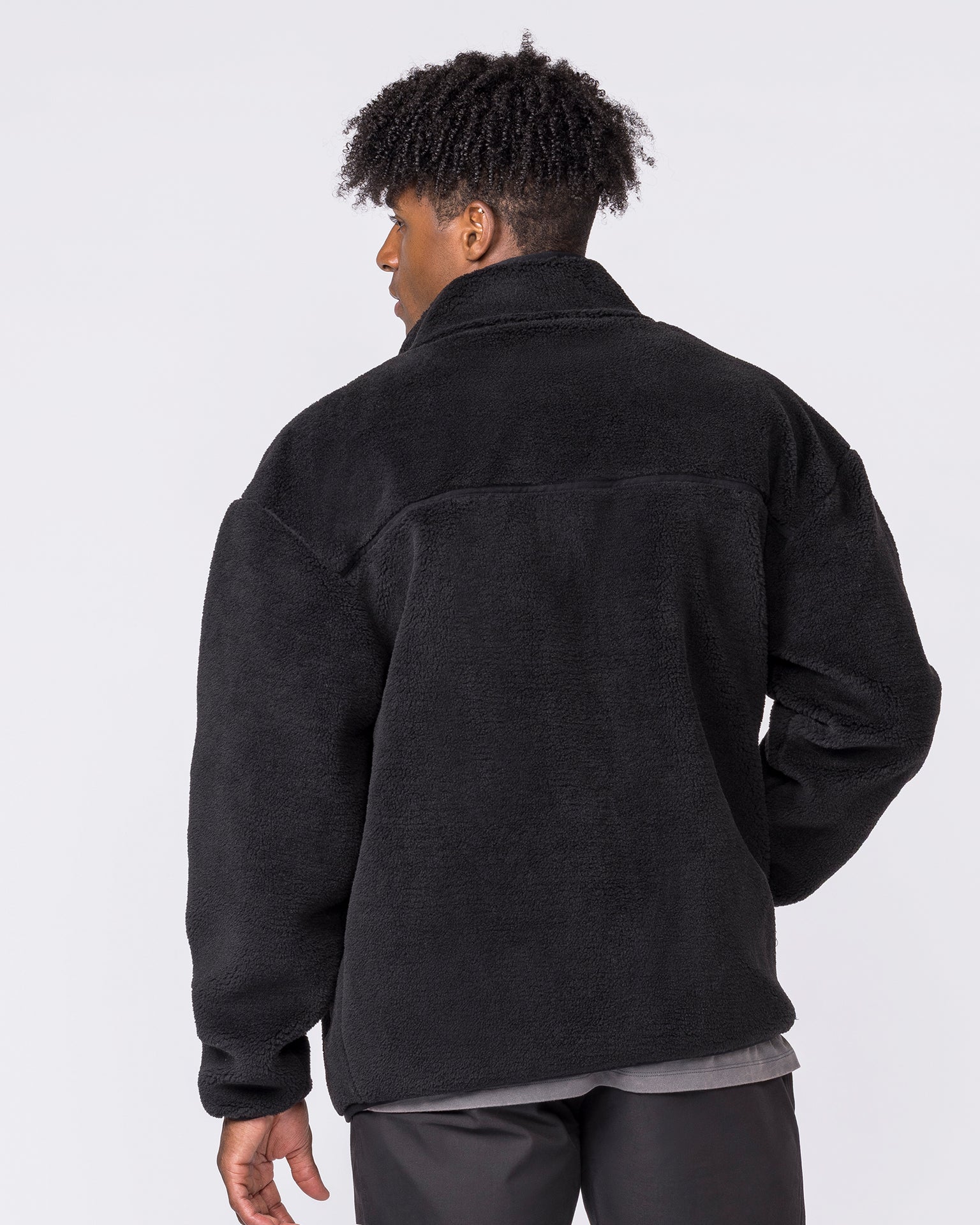 Nomad Sherpa Zip Through Jacket - Black-Jackets-S-032645BLK-S-MNAPPRL49709-6-Muscle Nation