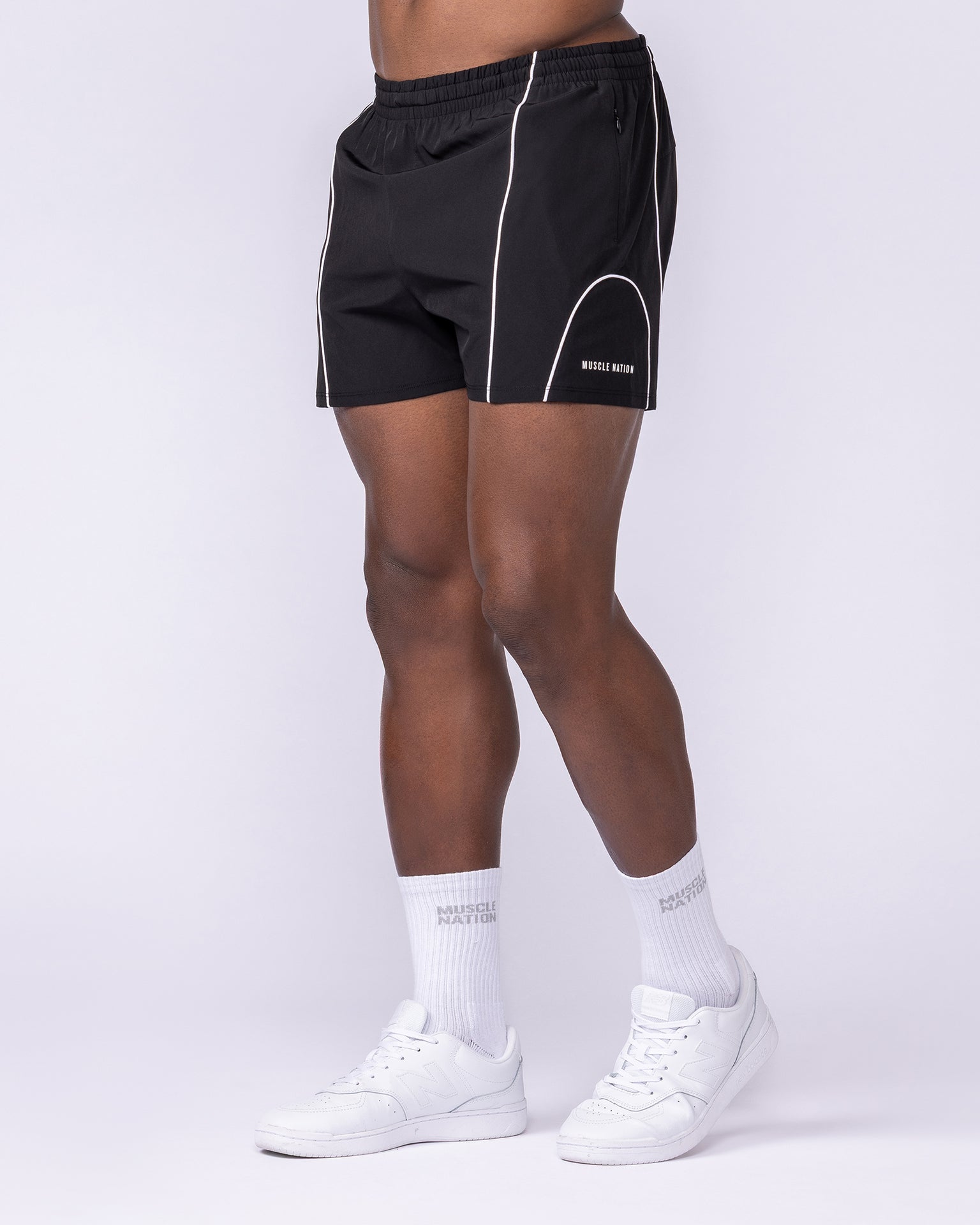 Offside Training 3" Shorts - Black-Shorts-S-112551BLK-S-MNAPPRL47615-4-Muscle Nation