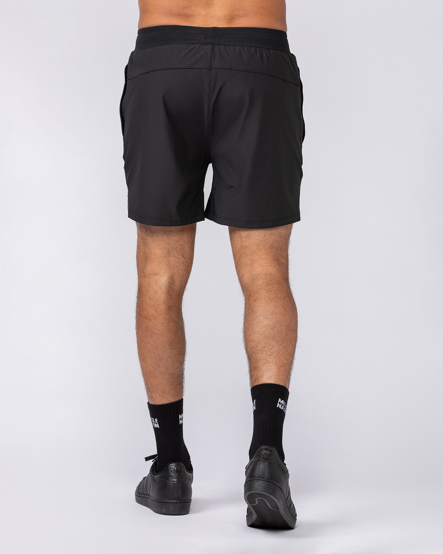 On Repeat Training 5" Shorts - Black-Shorts-S-082410BLK-S-MNAPPRL32544-7-Muscle Nation