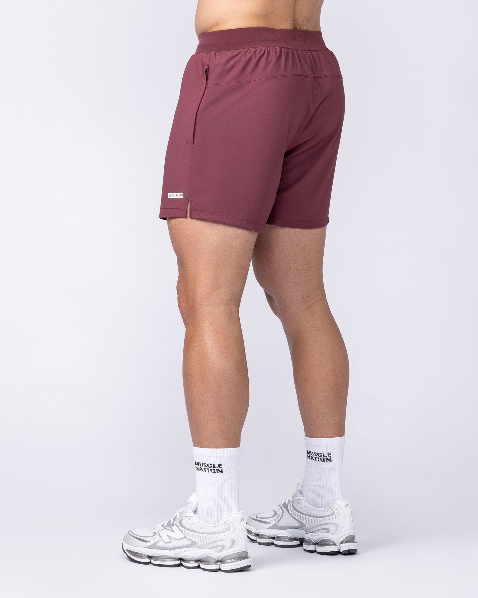 On Repeat Training 5" Shorts - Maroon