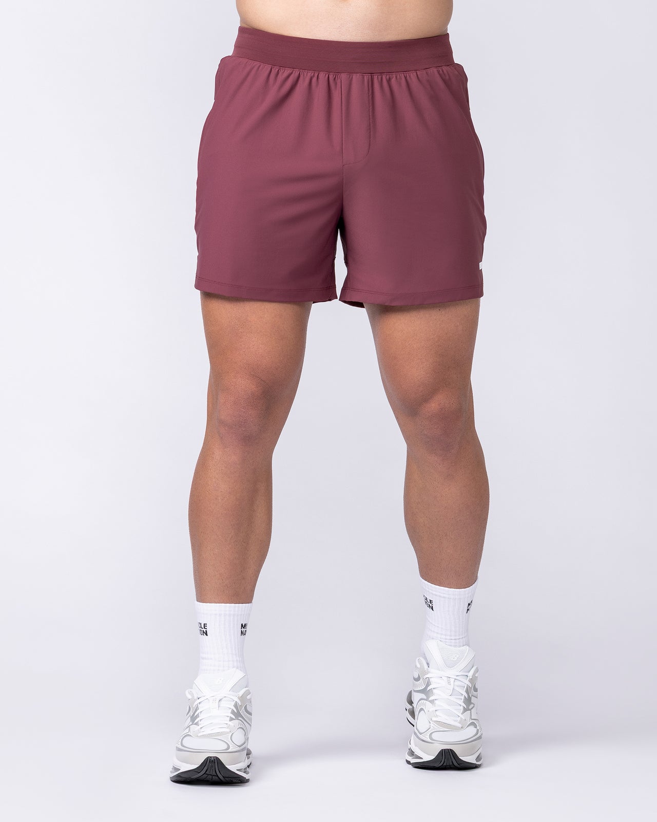 On Repeat Training 5" Shorts - Maroon