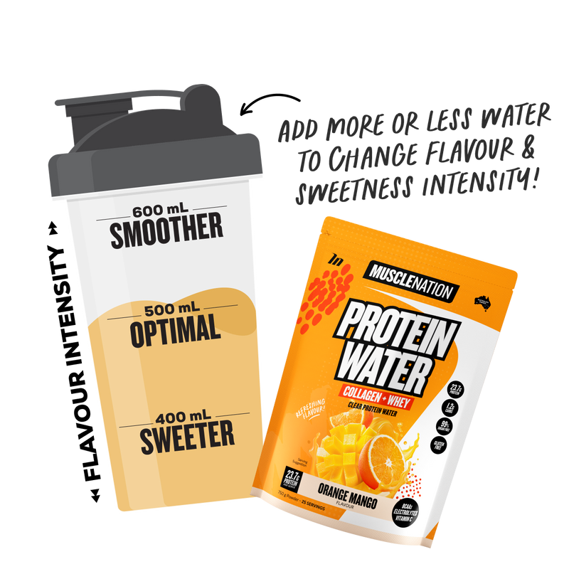 PROTEIN WATER - Orange Mango - 25 serves 750g-Protein Waters-MNSUPPS0332-9359054001305-3-Muscle Nation