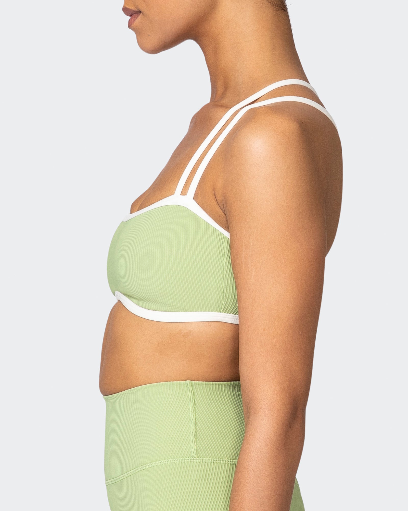 Curves Rib Bralette - Matcha-Bralettes-XS-042302MTCHA-XS-MNAPPRL23249-5-Muscle Nation