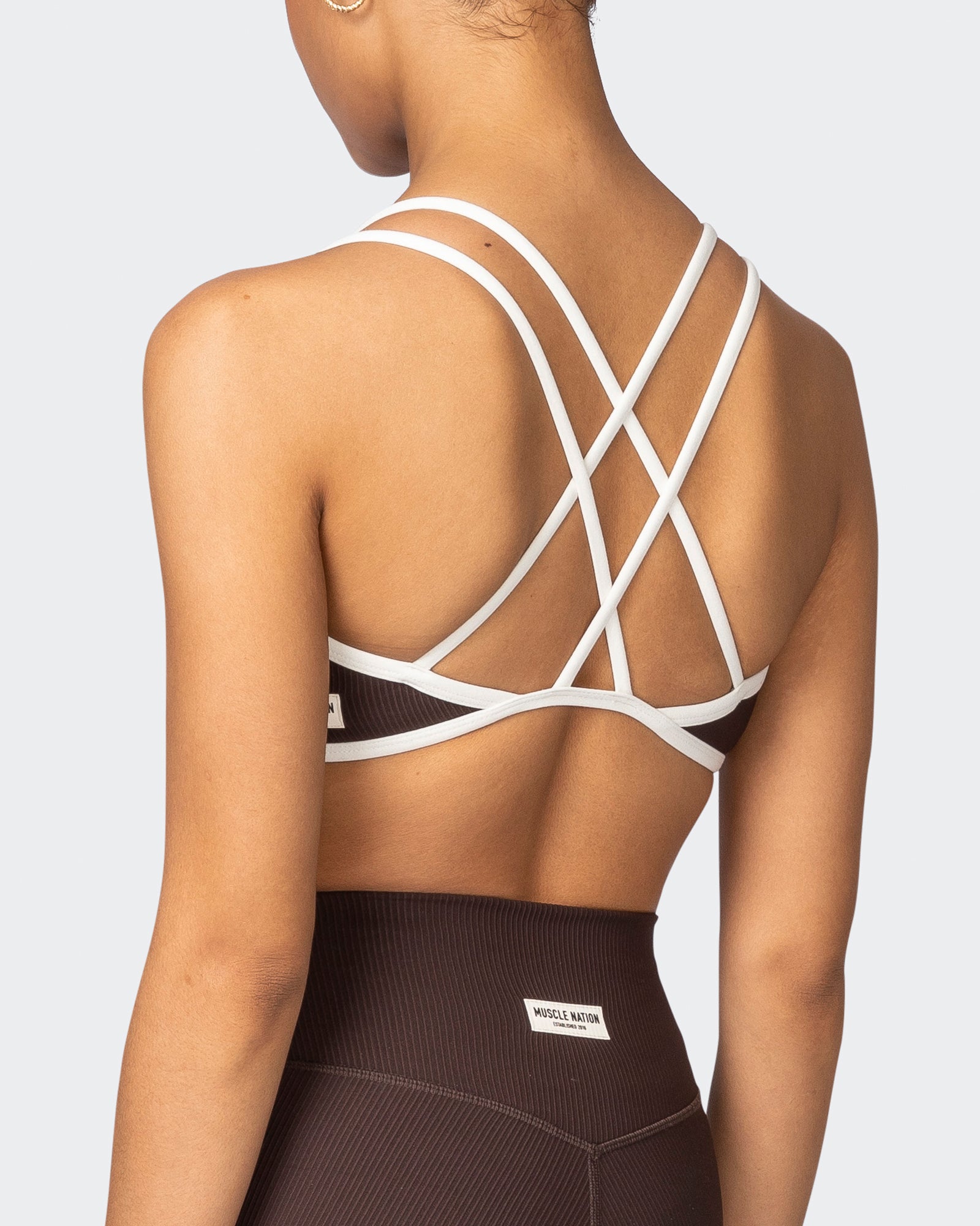 Curves Rib Bralette - Cocoa-Bralettes-XS-042302COCOA-XS-MNAPPRL23233-5-Muscle Nation