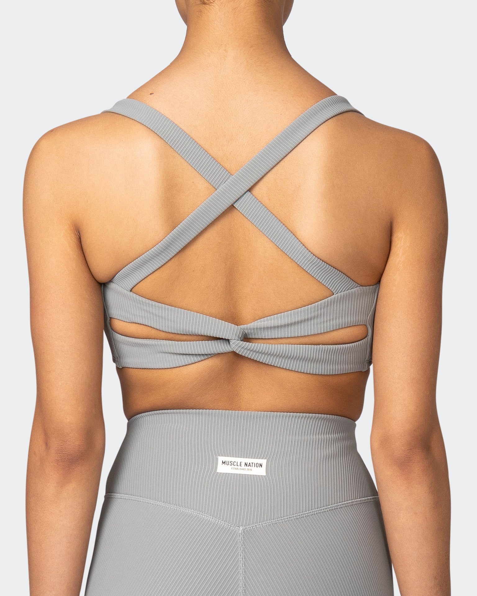 Twist Rib Bra - Zinc-Sports Bras-XS-042303ZINC-XS-MNAPPRL23313-6-Muscle Nation