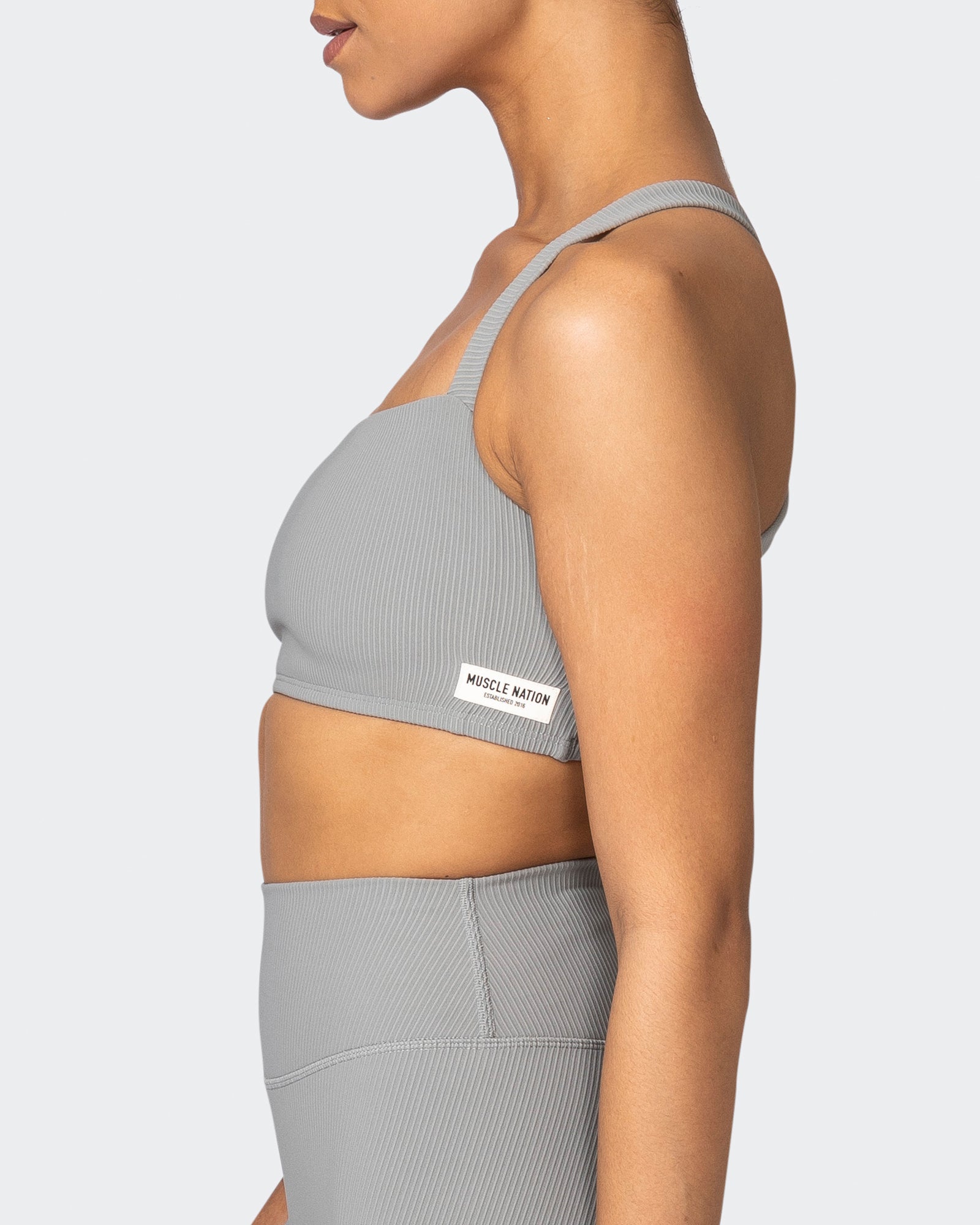 Twist Rib Bra - Zinc-Sports Bras-XS-042303ZINC-XS-MNAPPRL23313-4-Muscle Nation