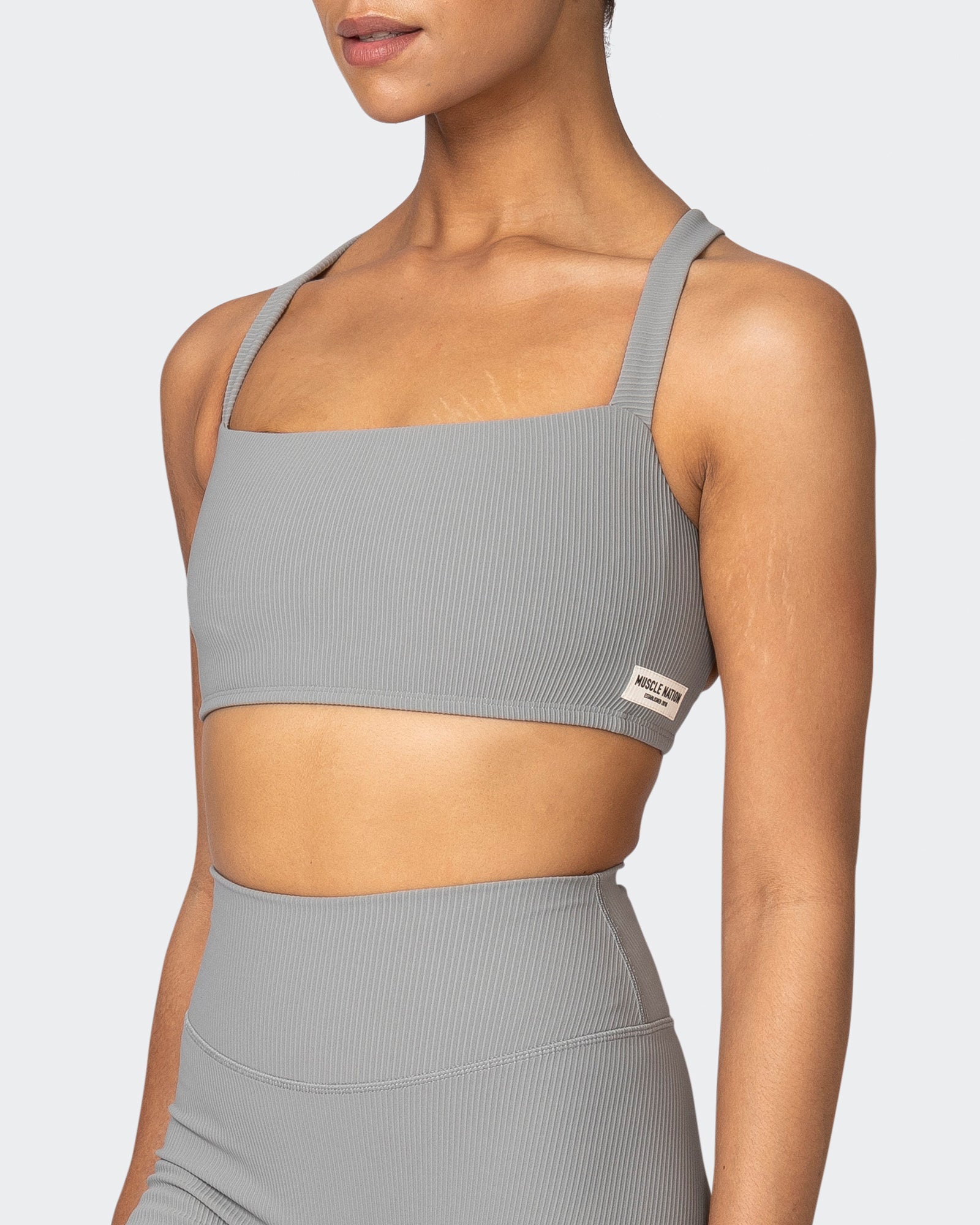 Twist Rib Bra - Zinc-Sports Bras-XS-042303ZINC-XS-MNAPPRL23313-3-Muscle Nation