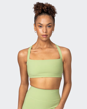 Twist Rib Bra - Matcha-Sports Bras-XS-042303MTCHA-XS-MNAPPRL23297-1-Muscle Nation