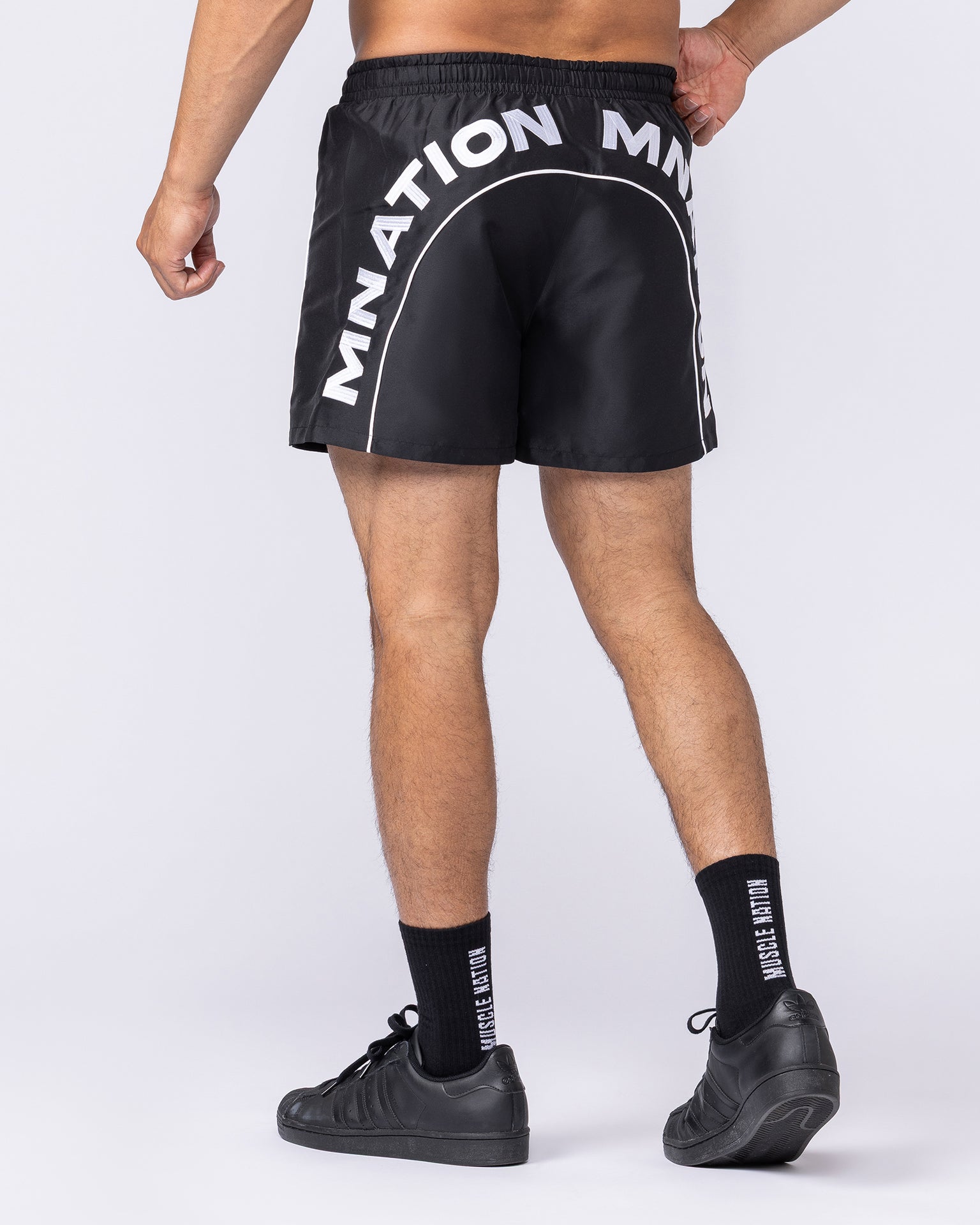 Overdrive 4" Shorts - Black-Shorts-S-112557BLK-S-MNAPPRL47636-1-Muscle Nation