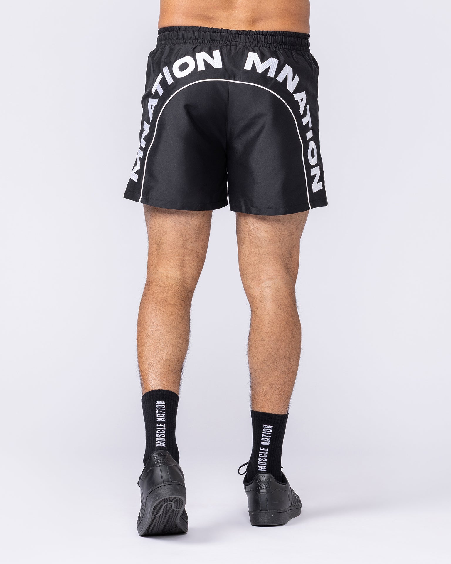 Overdrive 4" Shorts - Black-Shorts-S-112557BLK-S-MNAPPRL47636-5-Muscle Nation