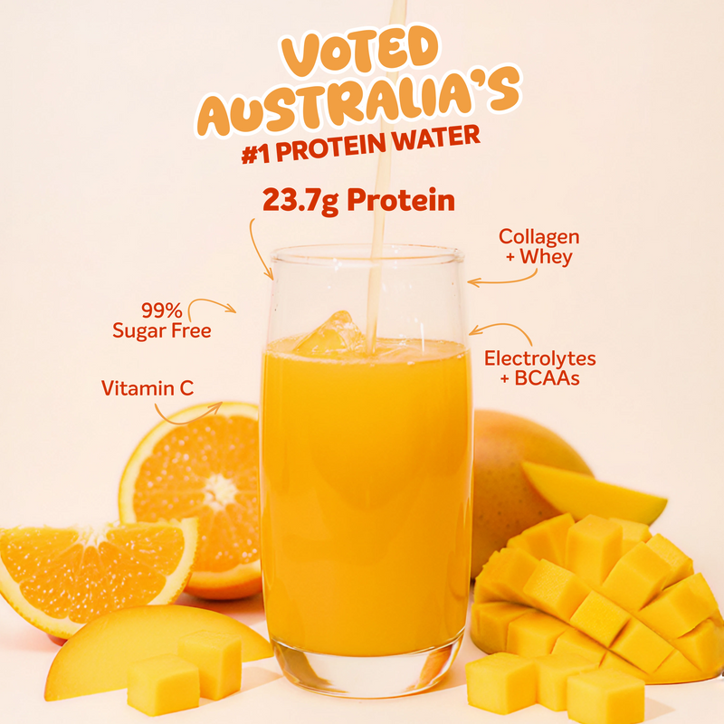 PROTEIN WATER Orange Mango - Muscle Nation protein water, view 2