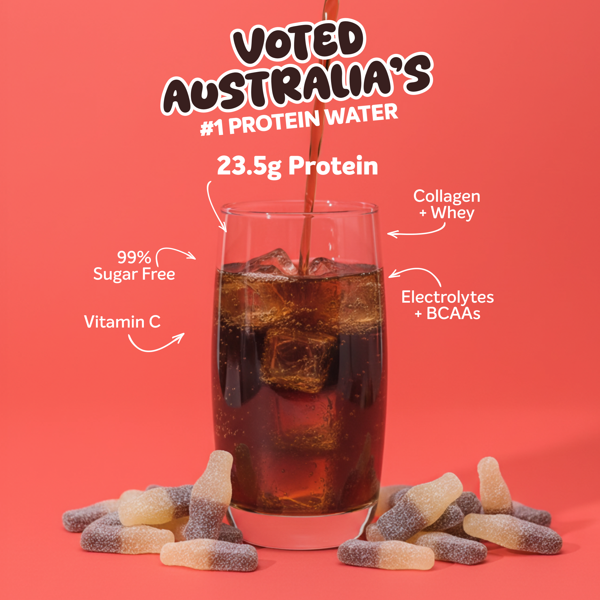 PROTEIN WATER - Sour Cola - 25 serves-Protein Waters-MNSUPPS0377-9359054002777-2-Muscle Nation