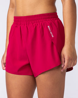 Pace 3" High-Waisted Run Shorts - Wild Berry