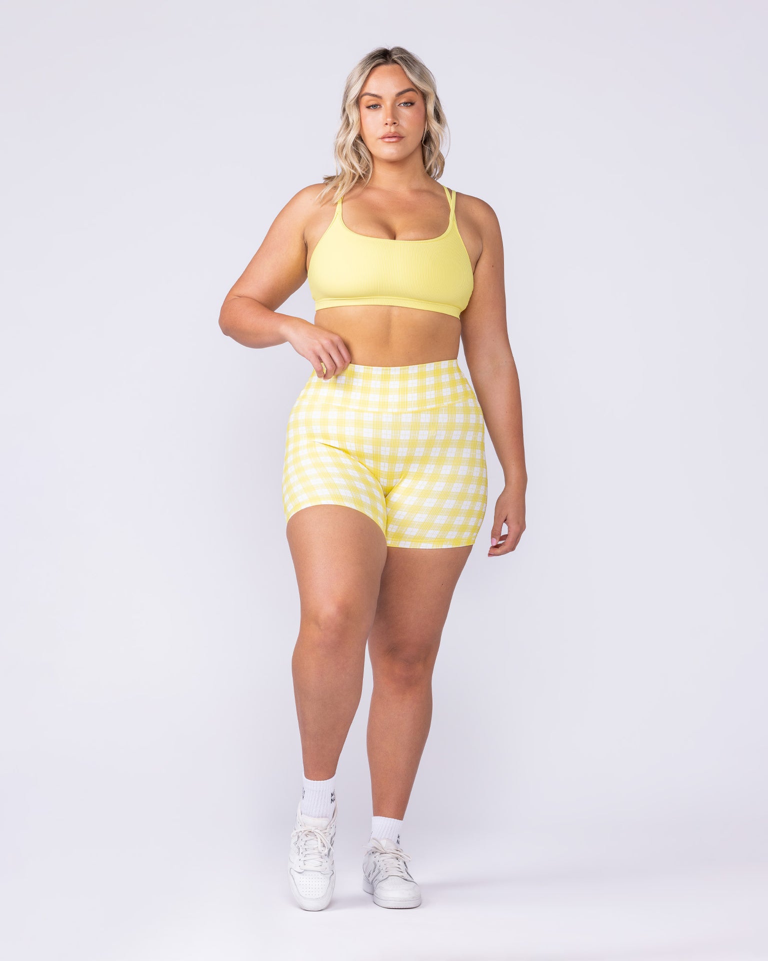 Pace It Rib Bra - Sunshine-Sports Bras-XXS-112501SHN-XXS-MNAPPRL46371-5-Muscle Nation