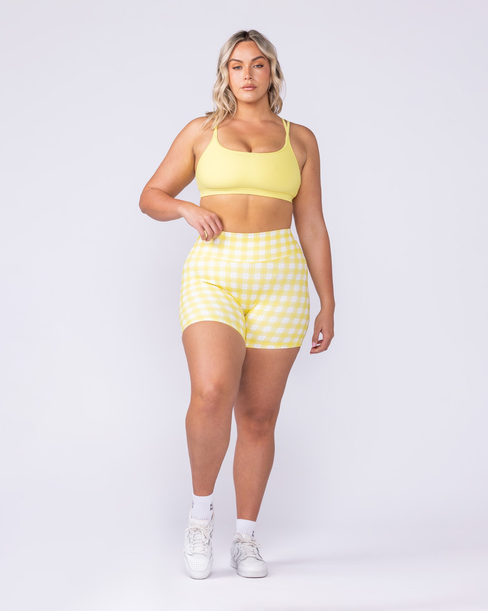 Pace It Rib Bra - Sunshine-Sports Bras-XXS-112501SHN-XXS-MNAPPRL46371-5-Muscle Nation