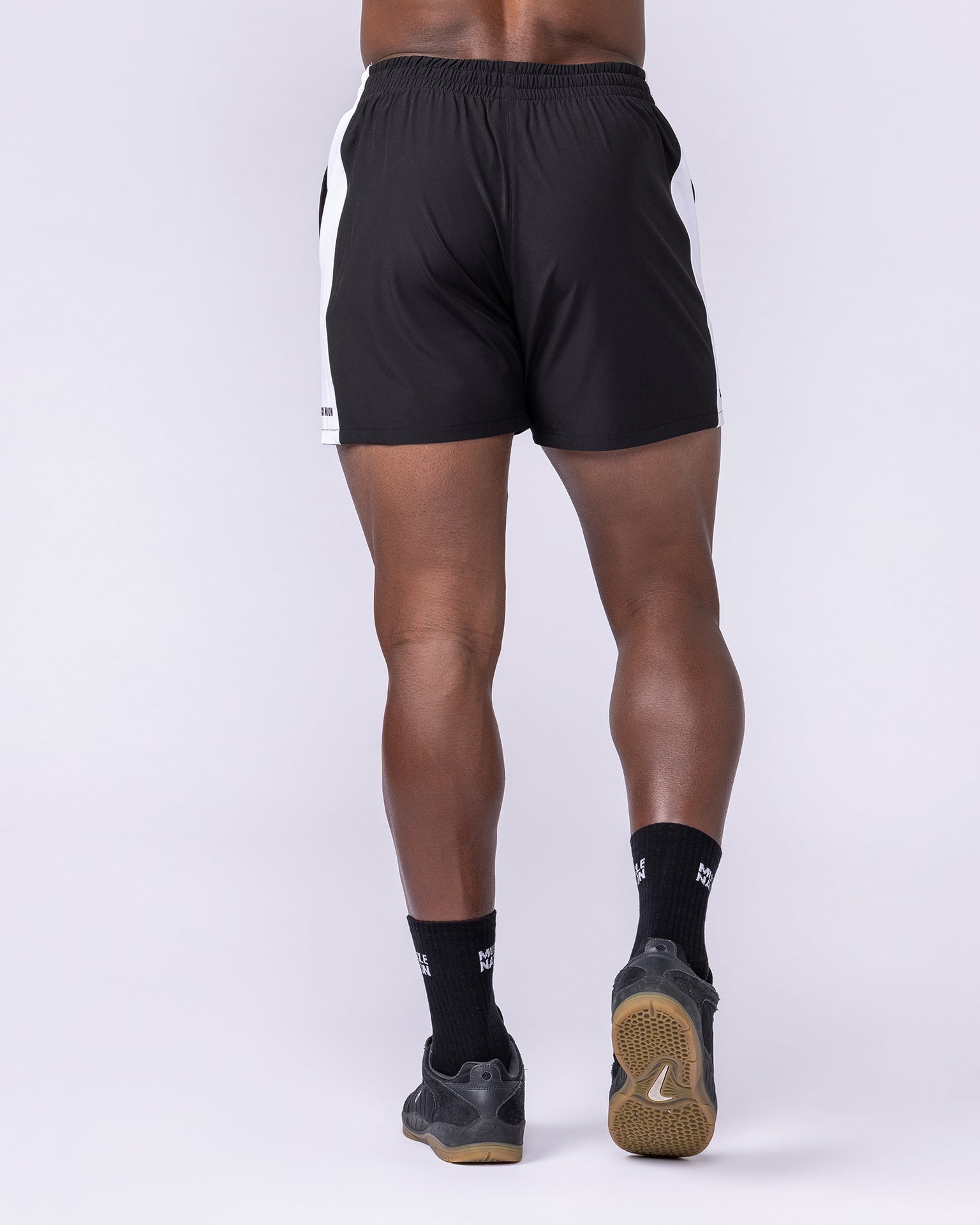 Panelled Function 4" Shorts - Black-Shorts-S-112565BLK-S-MNAPPRL47657-5-Muscle Nation